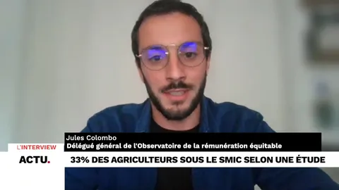 Miniature de la vidéo titrée \"L'INTERVIEW - 33% des agriculteurs ligériens en-dessous du smic selon une étude"